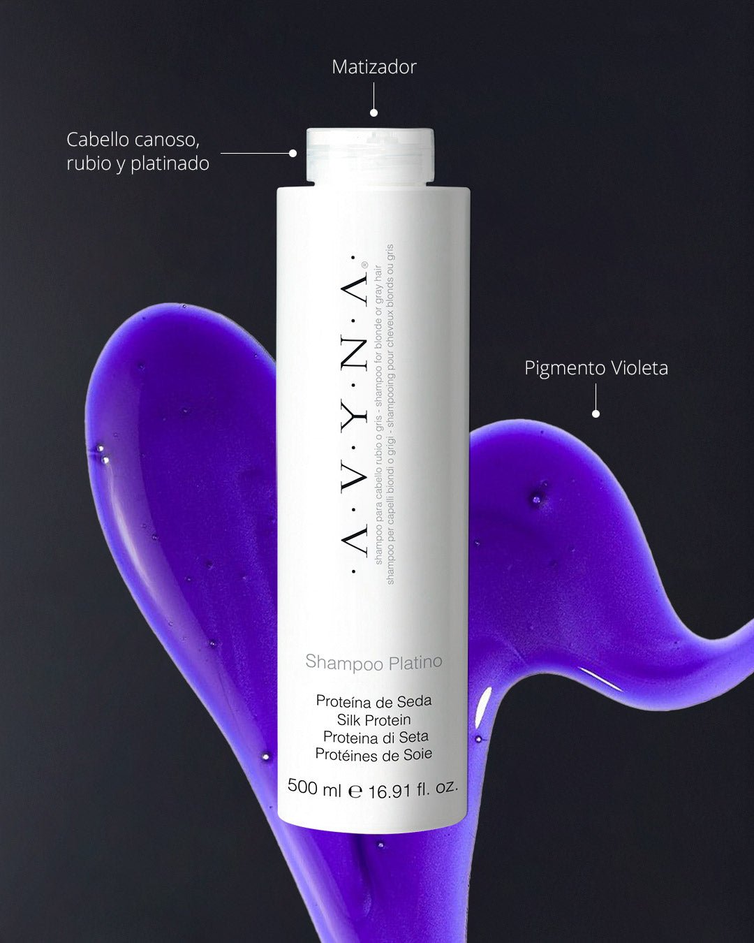 Shampoo Platinum AVYNA 1000 ML