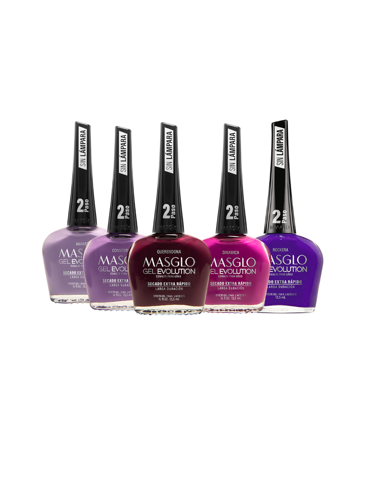 Colección Morados Masglo Gel evolution Paso 2 13.5 mL 1 pz