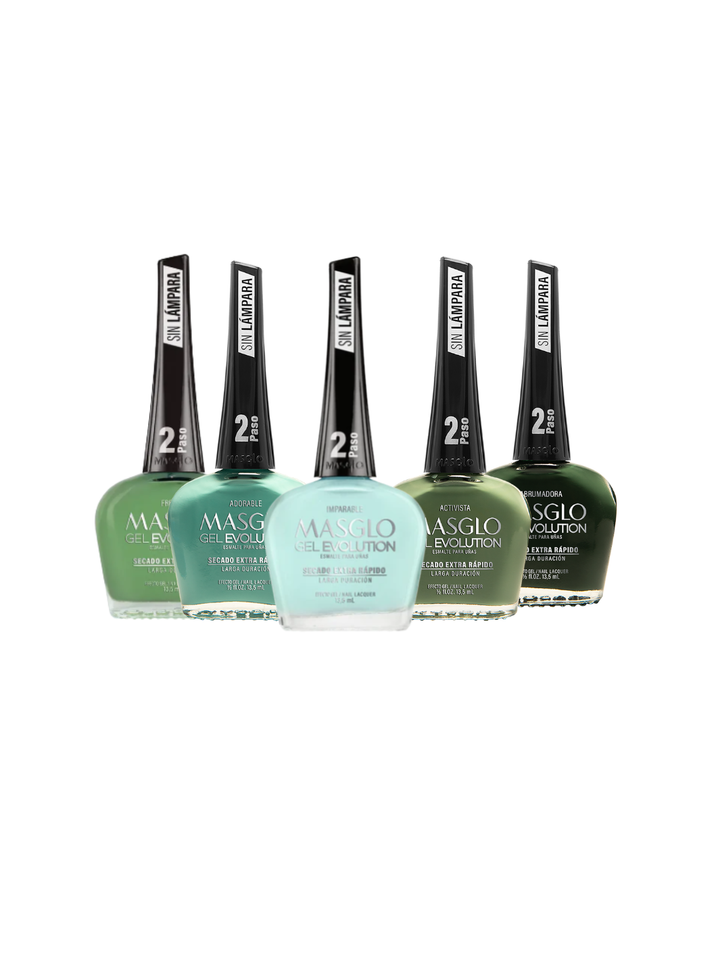 Colección Verdes Masglo Gel evolution Paso 2 13.5 mL 1 pz