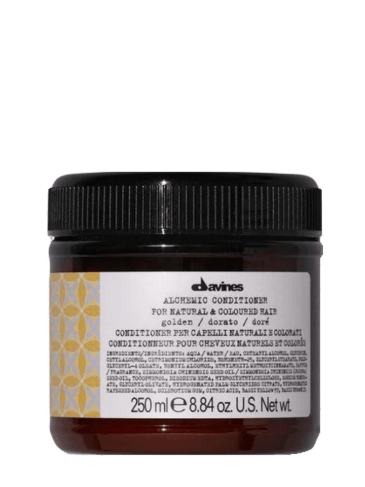 Alchemic Conditioner Golden Davines 8.8oz - Meriti Cosmetics