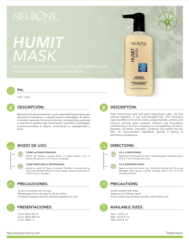 HUMIT MASK 400ML – Meriti Cosmetics