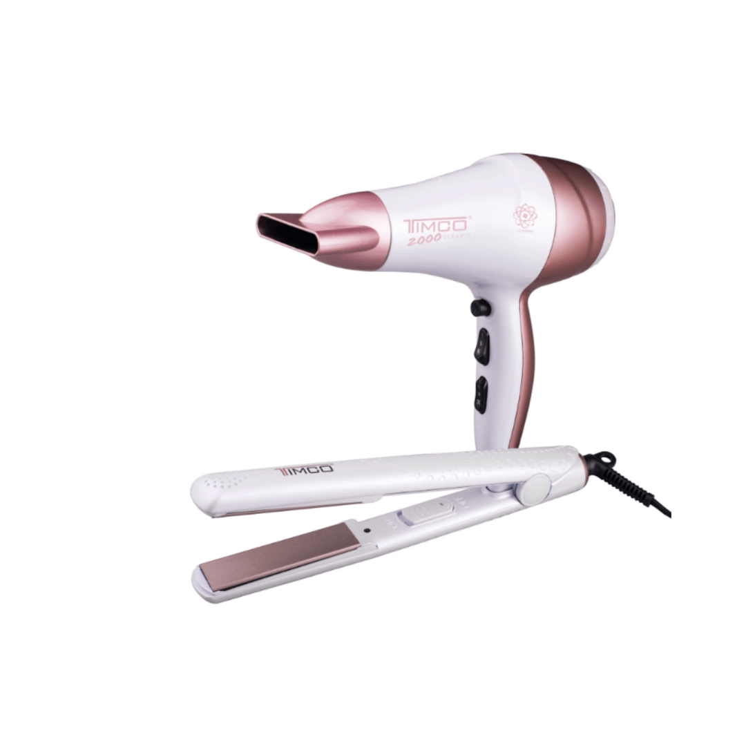 Secadora Con Cerámica Y Plancha Para Cabello Com-08-sin - Meriti Cosmetics